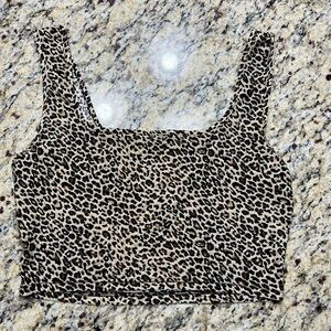 SHEIN Leopard Print Crop Top